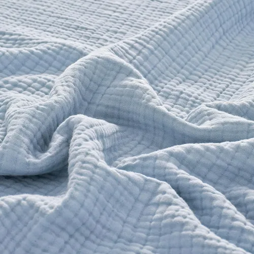 Miniatura 20 de PHF Manta de Muselina de Algodón 100%, Tamaño Queen 90"x90", Manta de Gasa Ligera de 4 Capas, Manta Minimalista Transpirable Suave como Nube para 02