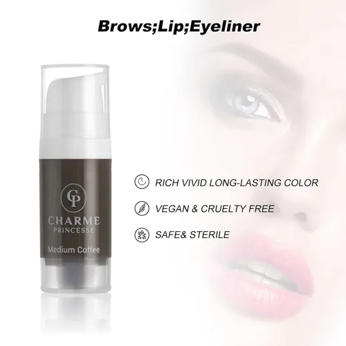 Miniatura 4 de Charme Princesse Pigmento Tinta Permanente Micropigmento Tinta Cosmética Delineador de Ojos de Cejas Labios Cosmético Flesh Color Pigmento Extruido