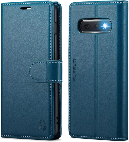 Miniatura 11 de FLIPALM Funda tipo cartera para Samsung Galaxy S10e de 5.8 pulgadas (no S10 6.2 pulgadas), con bloqueo RFID, tarjetero de crédito con bloqueo RFID