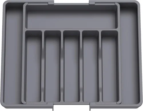 Miniatura 31 de Lifewit Organizador de cajones de cubiertos, bandeja expandible para utensilios de cocina, soporte para vajilla y cubiertos libre de BPA
