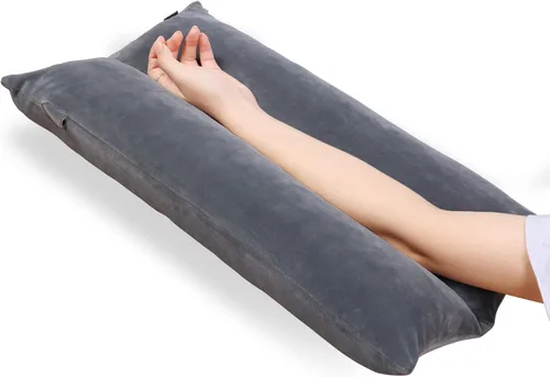 Miniatura 7 de Almohada de elevación de brazo rellena de espuma viscoelástica triturada, almohada de elevación estabilizadora para hinchazón y circulación, alivio