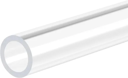 Miniatura 40 de MECCANIXITY Tubo de acrílico rígido redondo transparente 1mm(0.04") DI 3mm(1/8") DE 305mm(12") para lámparas y linternas, sistema de refrigeración