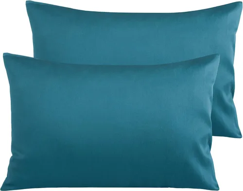 Miniatura 46 de NTBAY Fundas de Almohada de Algodón Egipcio Queen - Juego de 2, Fundas de Almohada de Algodón de 500 Hilos - Fundas de Almohada Suaves y Rosa