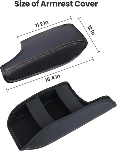 Miniatura 7 de Sinvanho Funda para Reposabrazos de Consola Central para Subaru 2018-2023 Crosstrek y 2017-2023 Impreza, Funda Protectora de Tapa de Caja de Naranja
