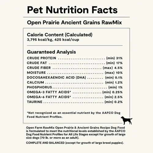 Miniatura 7 de Open Farm, RawMix - Alimento seco para perros con granos antiguos, croquetas llenas de proteínas recubiertas en caldo de huesos con trozos crudos