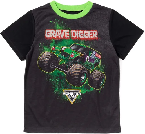 Miniatura 2 de Monster Jam Grave Digger Megalodon El Toro Loco - Camisa de pijama y pantalones cortos