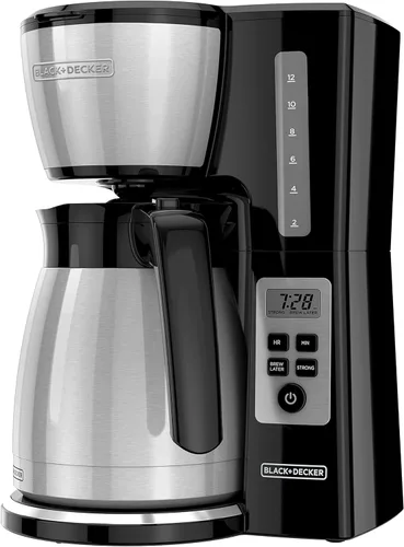 Miniatura 12 de BLACK+DECKER Cafetera térmica de 12 tazas, negro/plata, CM2035B