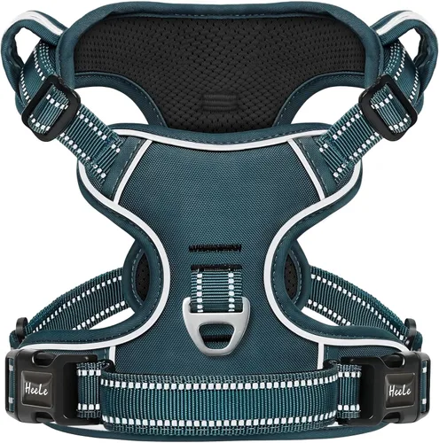 Miniatura 46 de Arnés para perro HEELE para perros grandes sin tirones Chaleco arnés para perro grande con mango acolchado suave reflectante para entrenamiento al