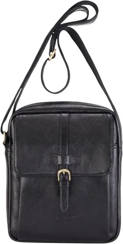 Bolso bandolera de cuero genuino Bolso bandolera de piel de vaca unisex vintage, bolso lateral compacto de viaje de negocios