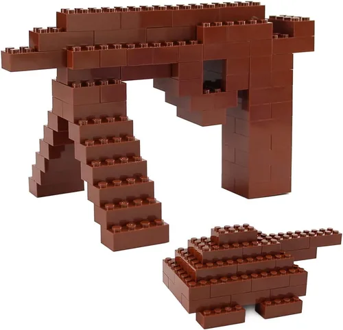 Miniatura 5 de Ladrillos 2x4 320 Piezas Partes Marrón Rojizo Kit de Construcción Conjunto de Juego Creativo Bloques Clásicos Accesorios de Juguete Compatibles