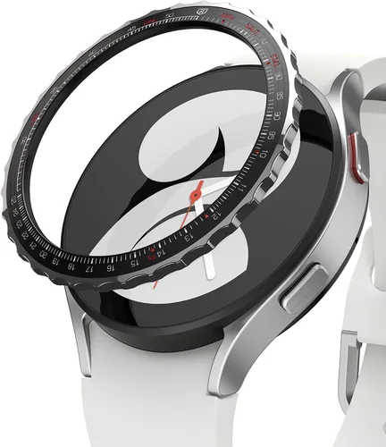 Miniatura 18 de Ringke Bisel Styling Compatible con Samsung Galaxy Watch 5 1.575 in y Galaxy Watch 4 (1.575 in) Marco Adhesivo Anillo Cubierta Anti arañazos