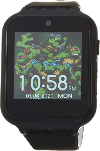 Miniatura 6 de Teenage Mutant Ninja Turtles - Reloj inteligente para niños con cámara selfie, grabadora de video, juegos, cronómetro, alarma, calculadora