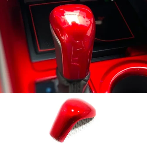 Miniatura 10 de ERIDANUS Accesorios para automóviles compatibles con Toyota Camry 2023 2022 2021 2020 2019 2018nterior Palanca de cambios (estilo fibra de carbono)