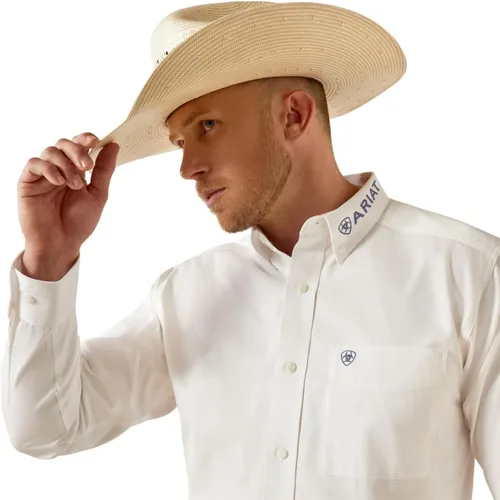 Miniatura 116 de Ariat Camisa de sarga con logotipo del equipo para hombre