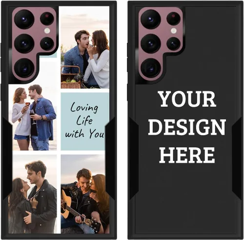 Miniatura 15 de Funda protectora personalizada con foto para Samsung Galaxy S22 Ultra 5G, con imagen, texto, logotipo, [probada en caídas de grado militar], Estilo 1