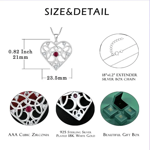 Miniatura 5 de FJ Women's Hecate Necklace S925 Silver Wiccan Pagan Goddess Necklace Literary Jewelry