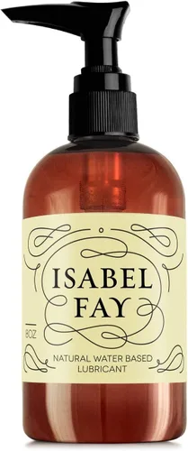 Lubricante íntimo, personal y natural para piel sensible Isabel Fay, base acuosa, etiqueta discreta, el mejor lubricante personal para mujeres y