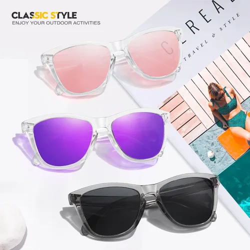 Miniatura 7 de Gafas de sol polarizadas para hombre y mujer, lentes de espejo retro para conducir, pescar, protección UV400