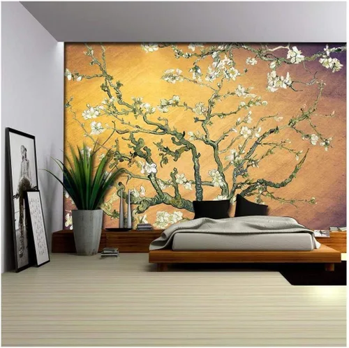 Miniatura 22 de Wall26 - Papel tapiz en color cobre con estampado de "Almendro en flor" de Vincent Van Gogh