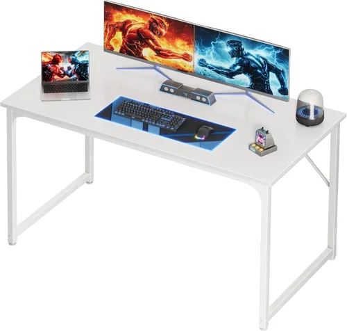 Miniatura 17 de PRAISUN Escritorio de 40 x 24 Pulgadas con Escritorio Más Profundo, Escritorio para Computadora de Oficina de Juegos, para Trabajo, Estudio, Negro
