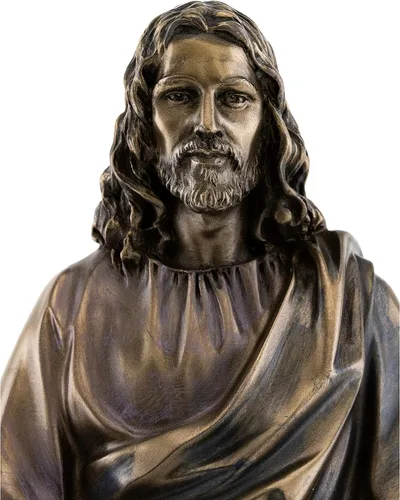 Miniatura 6 de Top Collection Estatua de Jesús – Escultura del hijo de Dios en bronce fundido en frío de primera calidad, figura coleccionable de El Señor de todos