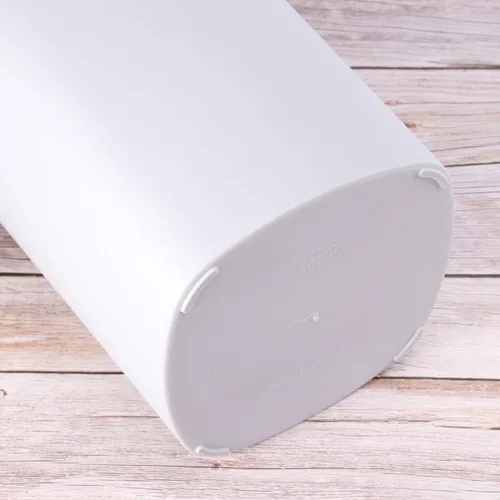 Miniatura 4 de Cubo de basura de gran capacidad con botón pulsador con tapa, contenedor silencioso para cocina, sala de estar, baño, elegante diseño cuadrado
