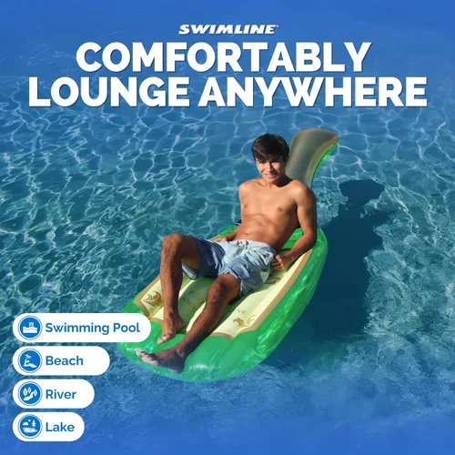 Miniatura 5 de Swimline - Flotador para piscina con forma de botella de champán, 86 x 30 pulgadas