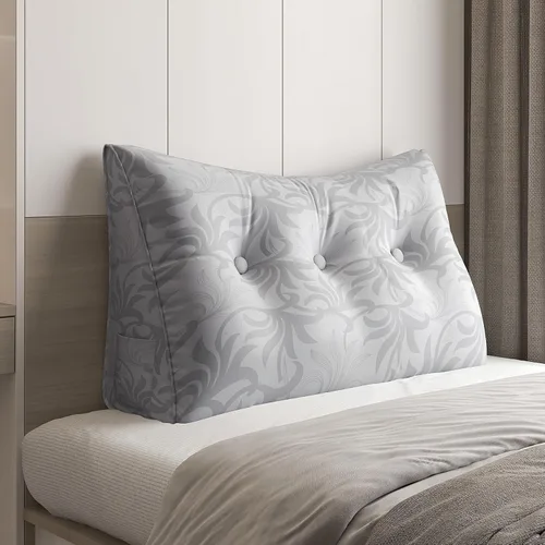 Miniatura 31 de Almohada WOWMAX grande de apoyo con forma triangular, almohada con forma de cuña para respaldo o lectura, cabecero para el día de la Madre