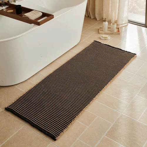 Miniatura 29 de Triohero Tapete de baño con diseño de gofre, tapete de baño pequeño y bohemio, antideslizante, lavable, ultra suave, súper absorbente, de secado