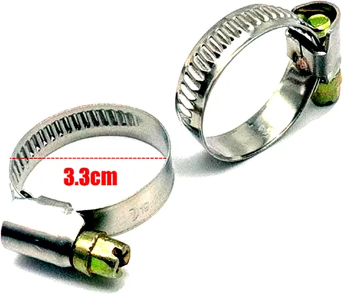 Miniatura 6 de 1 paquete de tubo de escape de 22 mm/24 mm de 60 cm/100/200 cm de doble capa para calefacción de aire y diésel con silenciador de escape y tapa