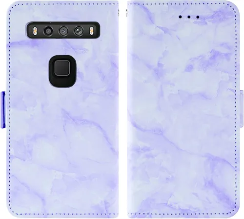 Miniatura 5 de Asuwish Funda compatible con TCL 10 Pro y protector de pantalla de vidrio templado, accesorios para celdas, ranura para tarjetero, soporte
