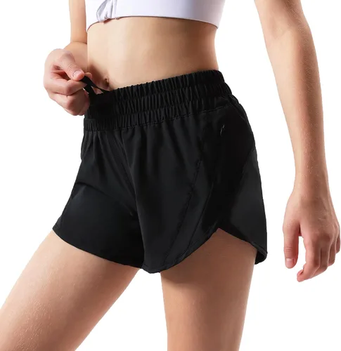 Miniatura 2 de Aurefin Pantalones cortos deportivos para niñas, pantalones cortos de secado rápido para niños, adolescentes y niñas, pantalones cortos deportivos