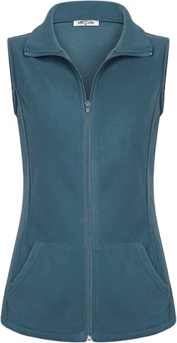 Miniatura 27 de SeSe Code Chaleco de forro polar ligero con cremallera frontal y bolsillos para mujer