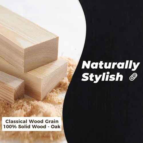 Miniatura 6 de DELAVIN Mesa de Comedor Grande de Madera Maciza de 70.8" para 6-8 Personas, Mesa de Cocina Rectangular de Roble Estilo Moderno de Mediados de Siglo