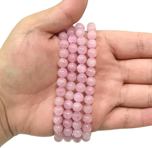 Miniatura 120 de Gem Avenue Handmade Round Bead Stretch Bracelet Unisex Natural Stone Beaded Jewelry for Men & Women, Elastic Wristband for Daily Wear