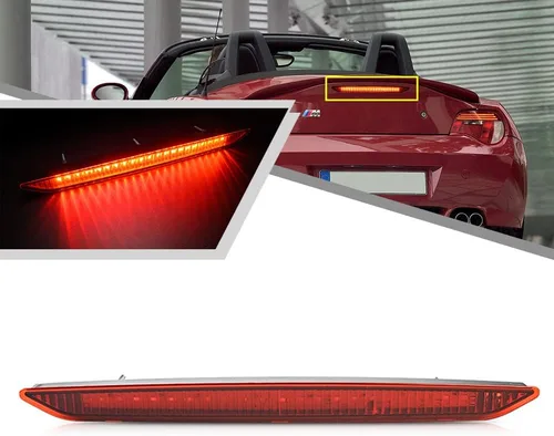 Lente roja LED roja tercera luz de freno para BMW Z4 E85 2003-2008 lámpara de parada de montaje alto central trasera
