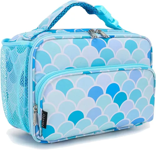Miniatura 12 de FlowFly Lonchera para niños, bolsa suave aislada, mini hielera para el regreso a clases, kit de bolsa térmica para comidas, para niñas, niños, Avión