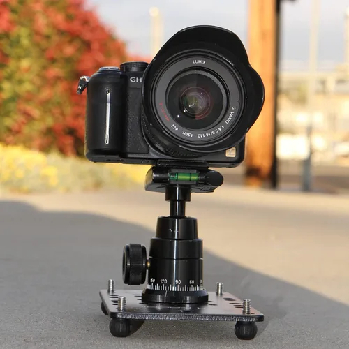 Miniatura 4 de Cam Caddie Placa de queso ultra plana de ángulo bajo POD/trípode para cámaras DSLR, sin espejo y de acción
