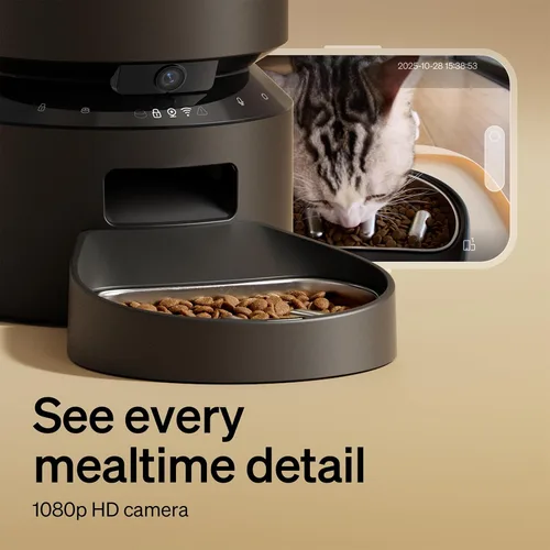 Miniatura 2 de PETLIBRO Comedero automático para perros con cámara, dispensador automático de comida para gatos, comedero lento para perros, video HD 1080P