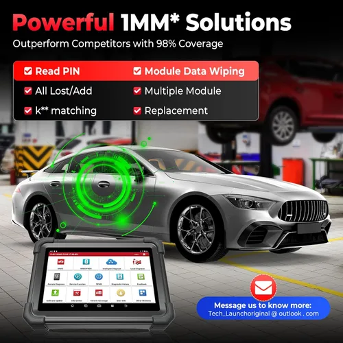Miniatura 3 de Launch Scanner X431 1MM* Plus Car Tool with X-PROG3 (Valued $800), Engine/Gearbox ECU Clé, All-in-One Diagnostic Tool, ECU Coding as PAD, 39+