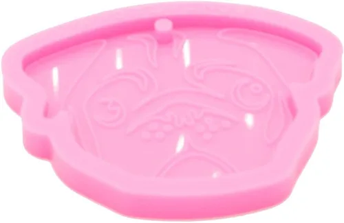 Miniatura 2 de Molde de silicona brillante para perros de resina brillante para bricolaje, llavero, joyería, molde epoxi, manualidades, manualidades, moldes