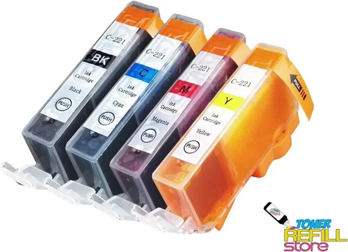 Miniatura 5 de Toner Refill Store™ Cartucho de tinta amarillo compatible con Canon CLI-221 / CLI-221Y para Canon PIXMA iP3600, iP4600, iP4700, MP560, MP620