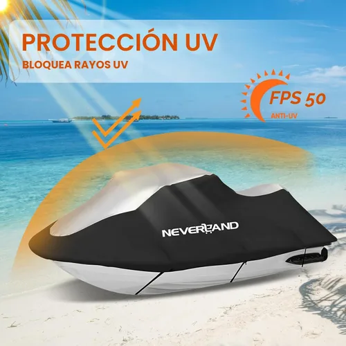 Miniatura 4 de Funda para moto acuática compatible con Yamaha Seadoo, funda para moto acuática remolcable de 2 3 plazas, resistente a los rayos UV, impermeable