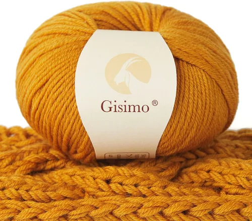 Miniatura 30 de 100% lana merino para tejer y ganchillo, hilo lujoso y suave de 6 cabos para tejer y crochet a mano, 1.76 oz/50 g, 127 yardas/116 metros