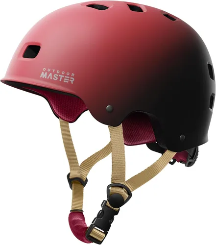 Miniatura 22 de OutdoorMaster - Casco de patineta y ciclismo, dos forros extraíbles, ventilación, para varios deportes, scooter, patinaje en línea, patinaje