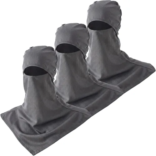 Miniatura 10 de SATINIOR Pasamontañas de 3 piezas, protección solar, cubierta para el cuello, pasamontañas de verano, máscara facial para motocicleta para hombres