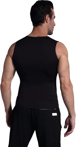 Miniatura 8 de Camiseta térmica para hombre, de neopreno, adelgazante, chaleco moldeador de cuerpo, entrenamiento, sudor, sauna, traje deportivo, quemador