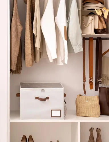 Miniatura 4 de StorageWorks Organizador de Zapatos para Armario, Cabe hasta 16 Pares, Contenedores de Almacenamiento de Zapatos Cubby con Bolsillo Lateral de Malla