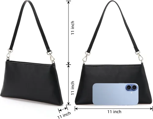Miniatura 4 de Valleycomfy Women Clutch Purses Ladies Pu Leather Evening Bag Shoulder Bag Handbag for Party/Wedding/Cocktail/Prom/Club