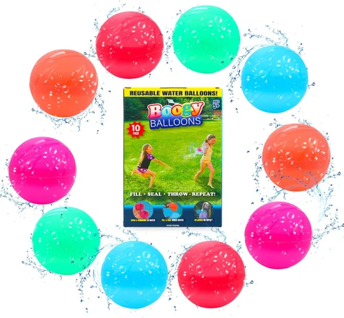Globos de agua reutilizables, fáciles de llenar, sin látex, silicona, globos coloridos, fáciles de usar y limpiar, para niños y adultos, perfectos